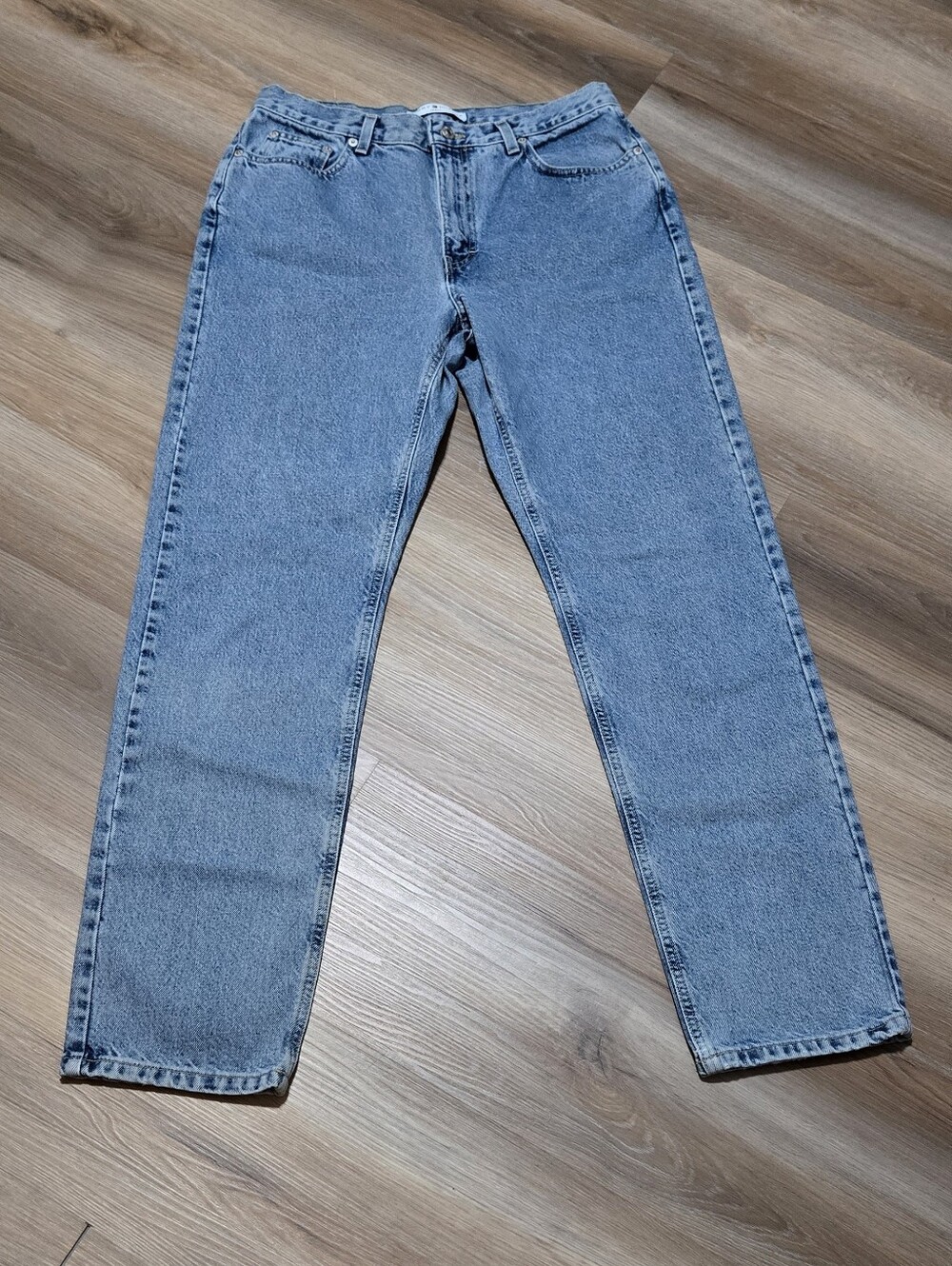 Vintage  Tommy Hilfiger Leather Light Wash Women’s Jeans - Size 12